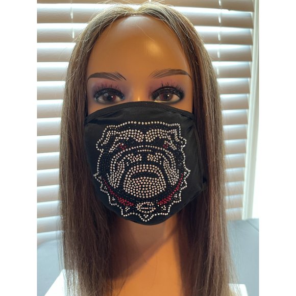 University of Georgia Bulldogs Bling Face Mask - Picture 10 of 10